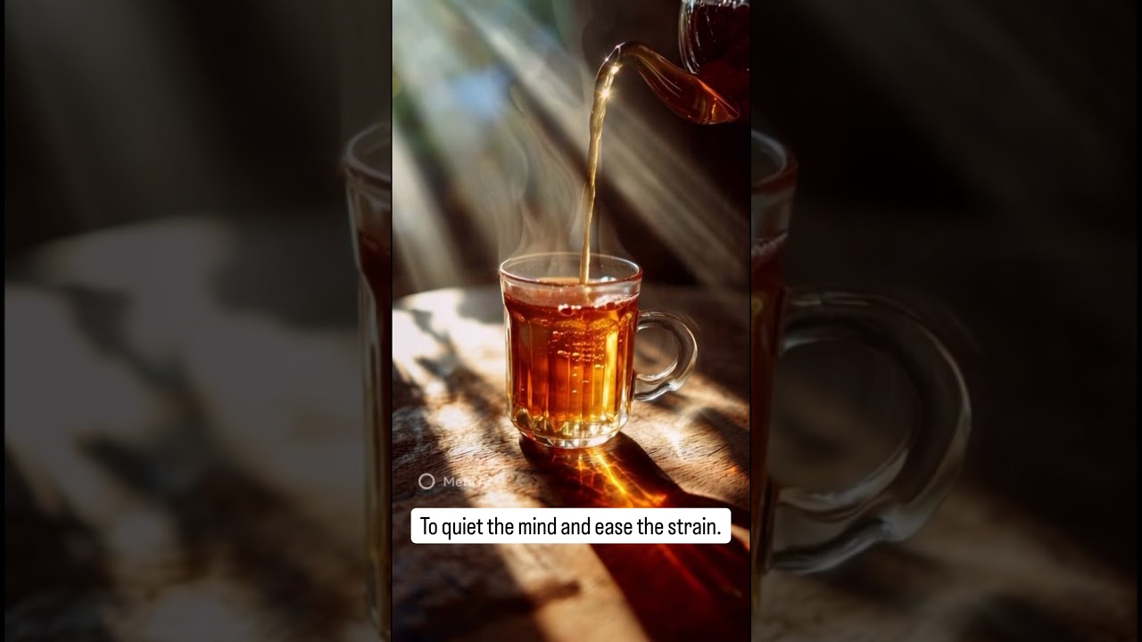 Morning Gold: A Calming Tea Pour ☕️✨