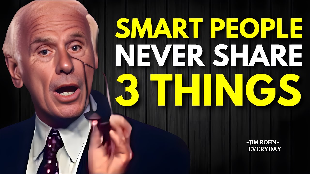 Jim Rohn Chart 3 Things SMART PEOPLE NEVER SHARE 3 THINGS - Jim Rohn Motivation - YouTube