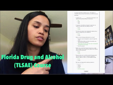 Florida Drug and Alcohol Test | Drug and Alcohol (TLSAE) Course 2019