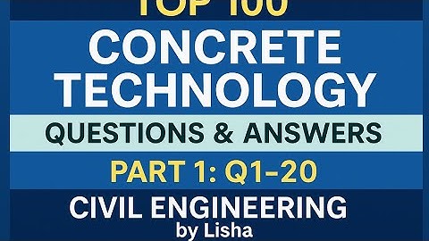Concrete Technology for SSC JE,RRB JE, GATE | civil Interview Questions & Answers Basics of Concrete