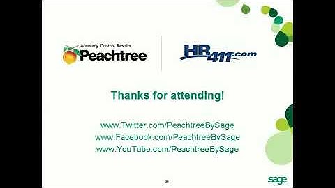 Get Organized and Reduce Risk  Sage Peachtree Accounting Tutorial   Part 6
