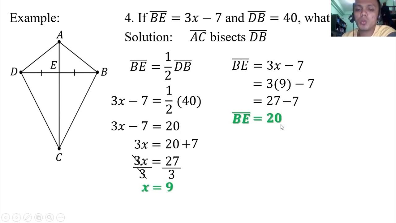 22 4 Kite Theorem 5 4 Math 9 YouTube