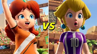 Mario Strikers: Battle League - Daisy vs. Peach (Hard CPU)