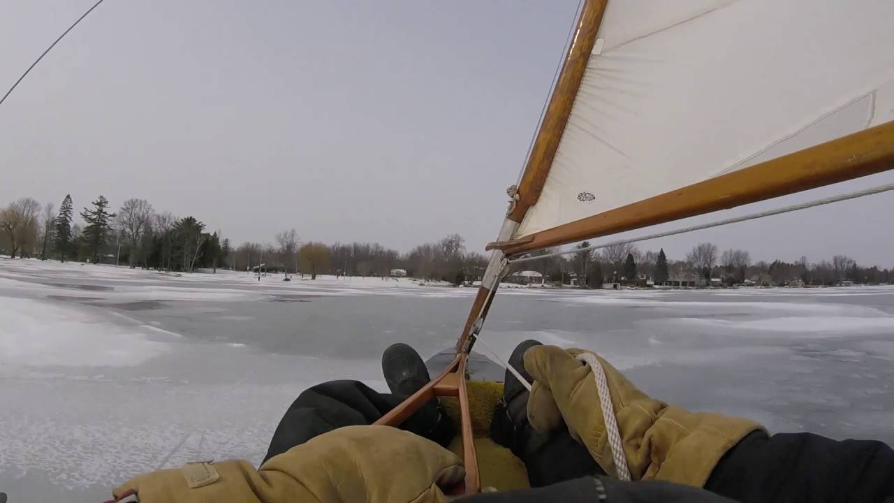 Lake Simcoe Ice Sailing Highlights YouTube