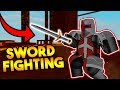 SWORD FIGHTING ON ARSENAL!? (ROBLOX)