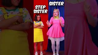 सिस्टर vs स्टेप सिस्टर! #shorts #dance #trend #sister #sis #rec #joke #stepsisters