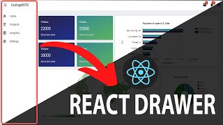 React Navigation Drawer with Material UI and React Router screenshot 4