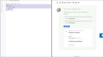 Mod 3 3.3. N to 0 or -N to 0 Codio Challenge