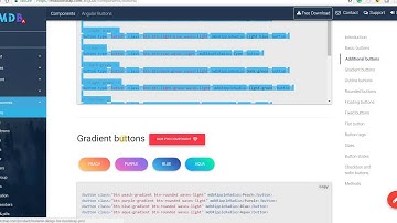 Angular Training Part 7 - Adding Material Design Bootstrap Buttons to your Angular CLI Project
