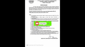 #preinterview #writtentest #result for post of #computerprogrammer announced by #spsc |#spscjobs