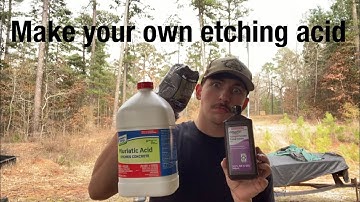 How to Make damascus etching acid from scratch
