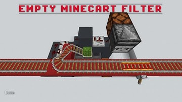 Minecraft Railway Components 101 | Empty Minecart Detector