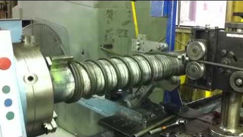 spring manufacturing CNC Lathe coil video