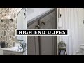 High end vs thrift store  diy bathroom makeover  diy thrift flips  diy accent wall