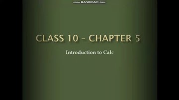 STD 10 - COMPUTER - LESSON 5 - INTRODUCTION TO CALC - EXPLANATION