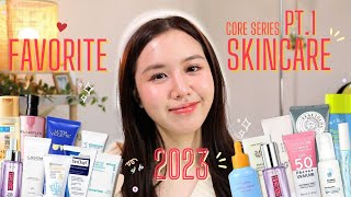 FAVORITE SKINCARE 2023 🏆 สกินแคร์ตัวโปรดแห่งปี Pt.1 คลีนเซอร์ กันแดด มอยเจอร์ไรเซอร์ | Jib Jannapa