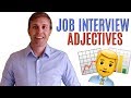 How to Describe Yourself in a Job Interview | 20 Awesome Adjectives