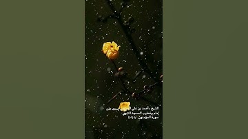 تلاوة تحبيرية للشيخ أحمد الحذيفي من سورة المؤمنون ١٠٣..
