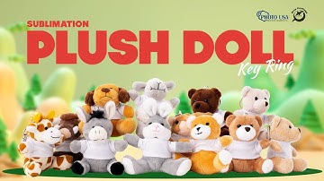 Sublimation Plush Doll Key Ring | Custom Keychain - Photo USA