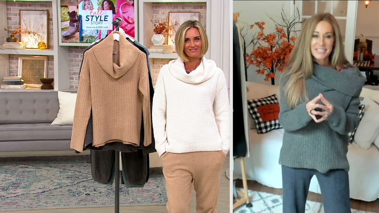 Barefoot Dreams EcoChic Cowl Neck Pullover on QVC YouTube