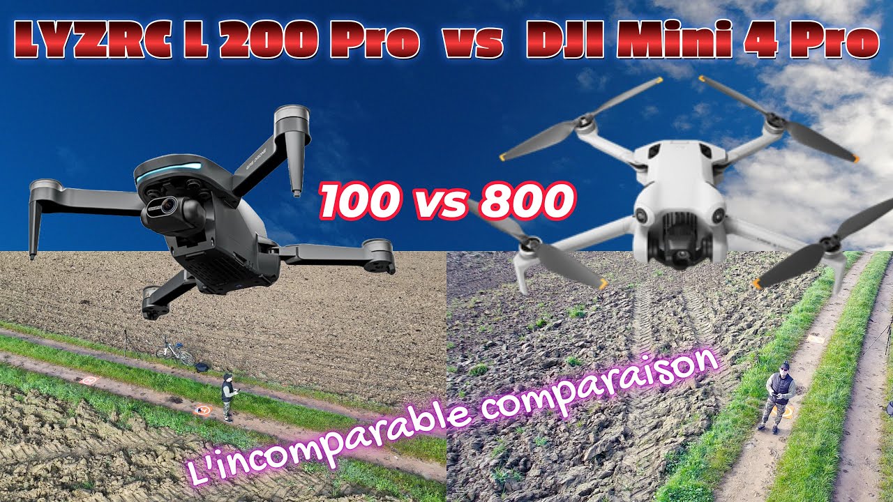 LYZRC L 200 vs DJI MINI 4 PRO  100 vs 800  Comparer lincomparable pour 100 balles  pas si mal 