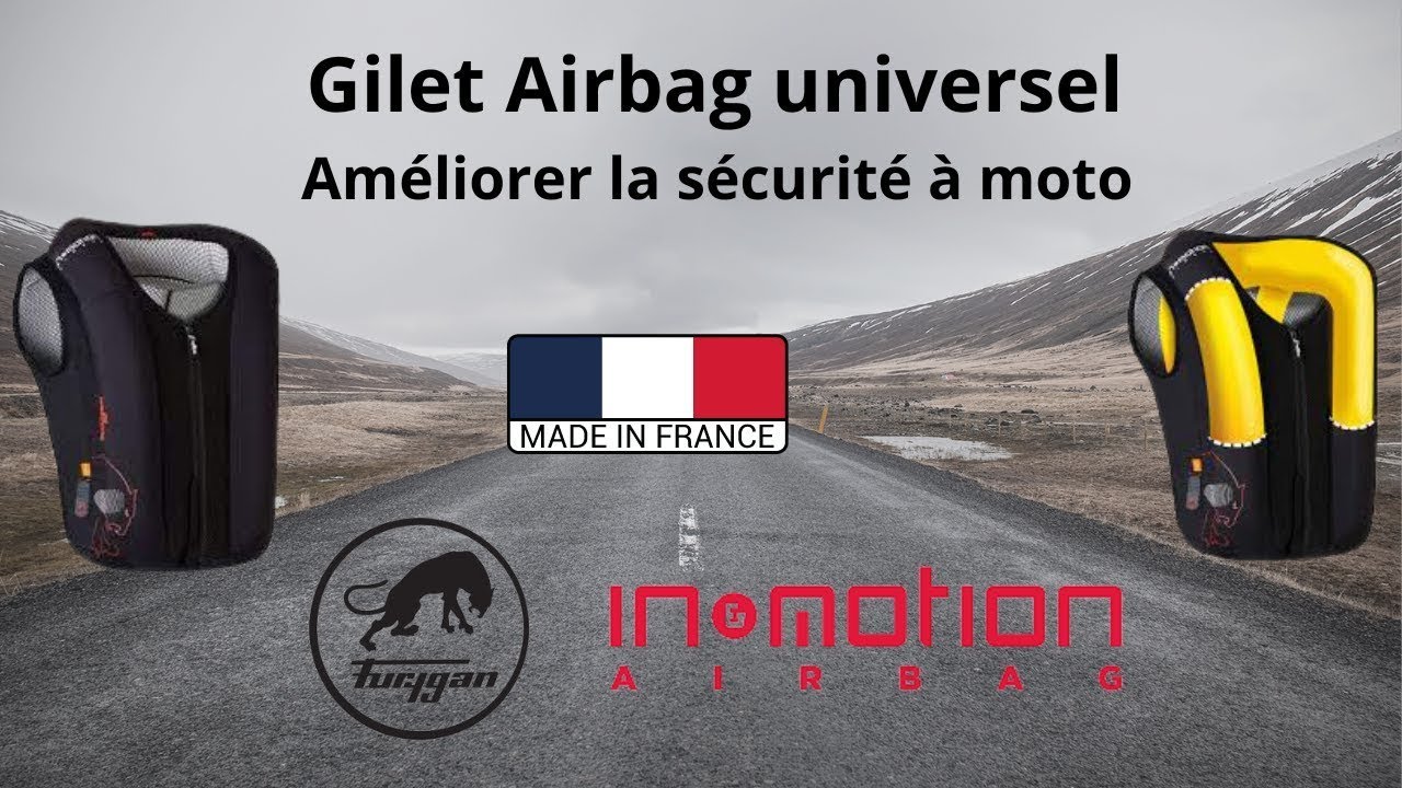 Présentation gilet airbag moto Furygan IneMotion - YouTube