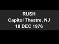 Rush Live Capitol Theatre NJ 1976 - Short 8mm Film