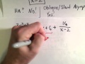 Graphing a Rational Function with Slant / Oblique Asymptote