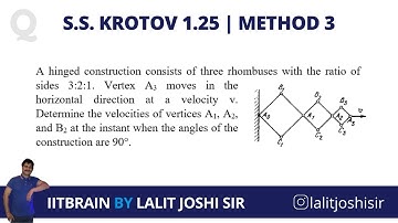 S.S.Krotov Problem 1.25 | Method 3 | Solution by Lalit Joshi sir