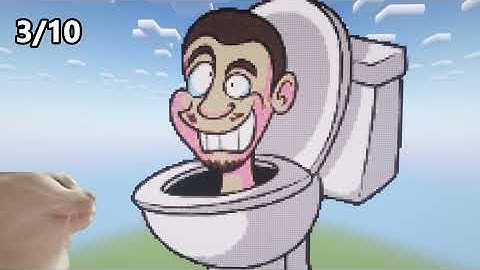 Minecraft BATTLE! NOOB vs PRO vs HACKER! 🚽 Skibidi Toilet Pixel Art Collection #13