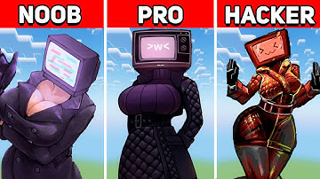 Minecraft BATTLE! NOOB vs PRO vs HACKER! 🚽 Skibidi Toilet Pixel Art Collection #13