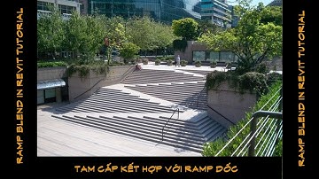✅Modeling a Stair_Hướng dẫn vẽ tam cấp kết hợp với ramp dốc