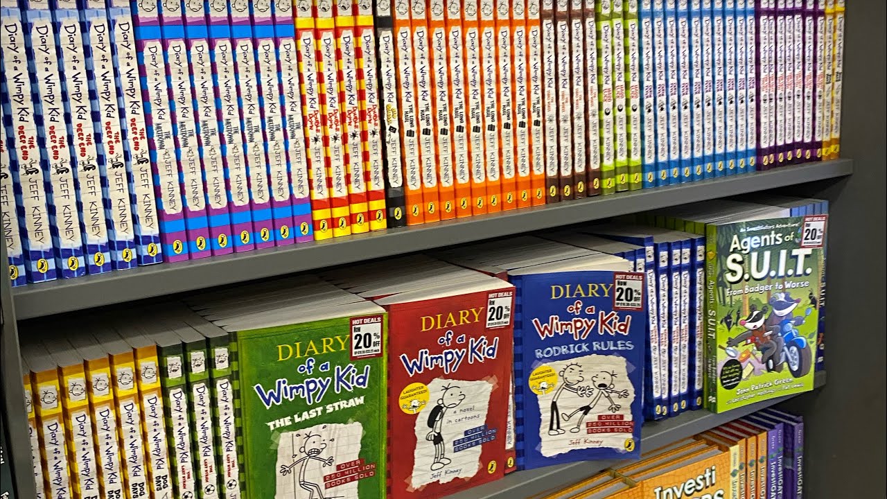 Buying a new diary of a wimpy kid book 📖
