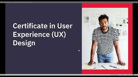 Certificate in User Experience UX Design Webinar Info Session- Dec 2021