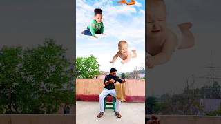 Flying Crying babies catching vs Dame tu cosita allen & frog vs cute boudi - Funny😄 vfx magic video