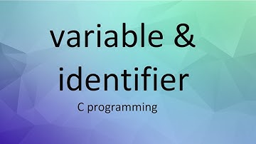 02 : variables and identifier in C programming