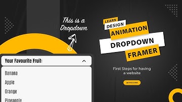 Framer Dropdown Menu Tutorial | Create Interactive Dropdowns with Framer