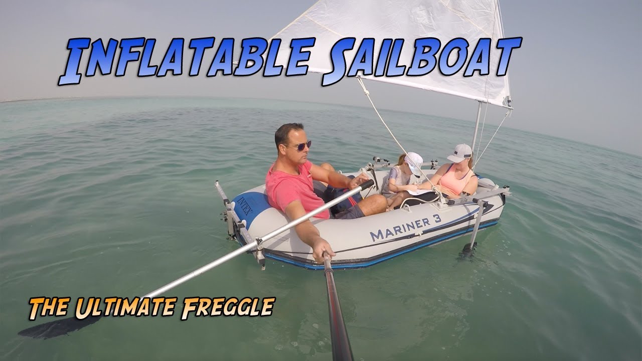 This Small Sailboat is an Inflatable Sailboat based on the Intex Mariner 3 – Full Setup