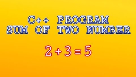 C++ program to add two numbers using class | sum of two numbers using classes in c++
