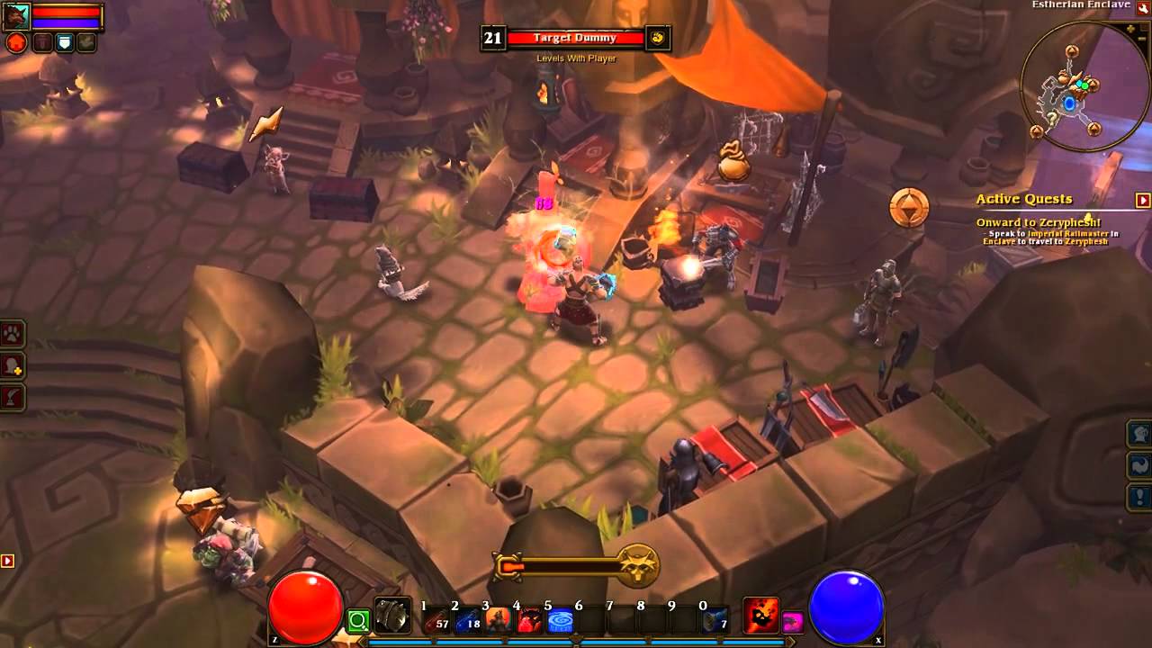 Torchlight2 beta - berserker dummy test