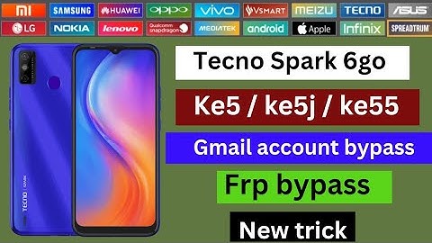 Tecno Spark 6 go frp unlock tool / gmail account bypass tecno spark 6go / tecno ke5j frp bypass