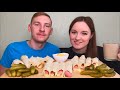 МУКБАНГ ЗАВТРАК СОСИСКИ В ЛАВАШЕ С СЫРОМ ответы на вопросы  MUKBANG BREAKFAST SAUSAGES IN PITA BREAD