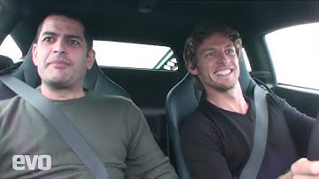 Jenson Button drives McLaren MP4-12C