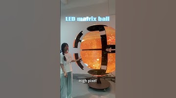 LED matrix ball screen makes your images dynamic #ledscreen #leddisplay #creative