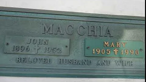 John Macchia Grave Calvary Cemetery Los Angeles Ca...