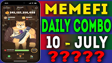 Memefi Daily Combo 10 July 2024 | today memefi 4,000,000 coin