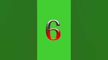 Iron Text Effect 3D Numbers Countdown with Voice Over | GREEN SCREEN #countdown
