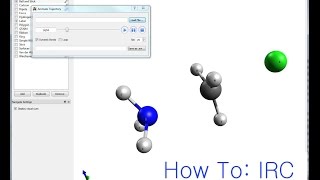 Avogadro with Gaussian IRC calculation