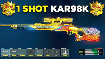 *NIEUW* De #1 ONE SHOT Sniper-uitrusting in Warzone! (Beste Kar 98k-klasse-opstelling)