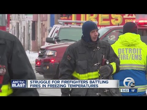 Firefighters struggle to